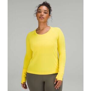 Lululemon Movement Is Medicine Long Sleeve Top Yellow Size 16